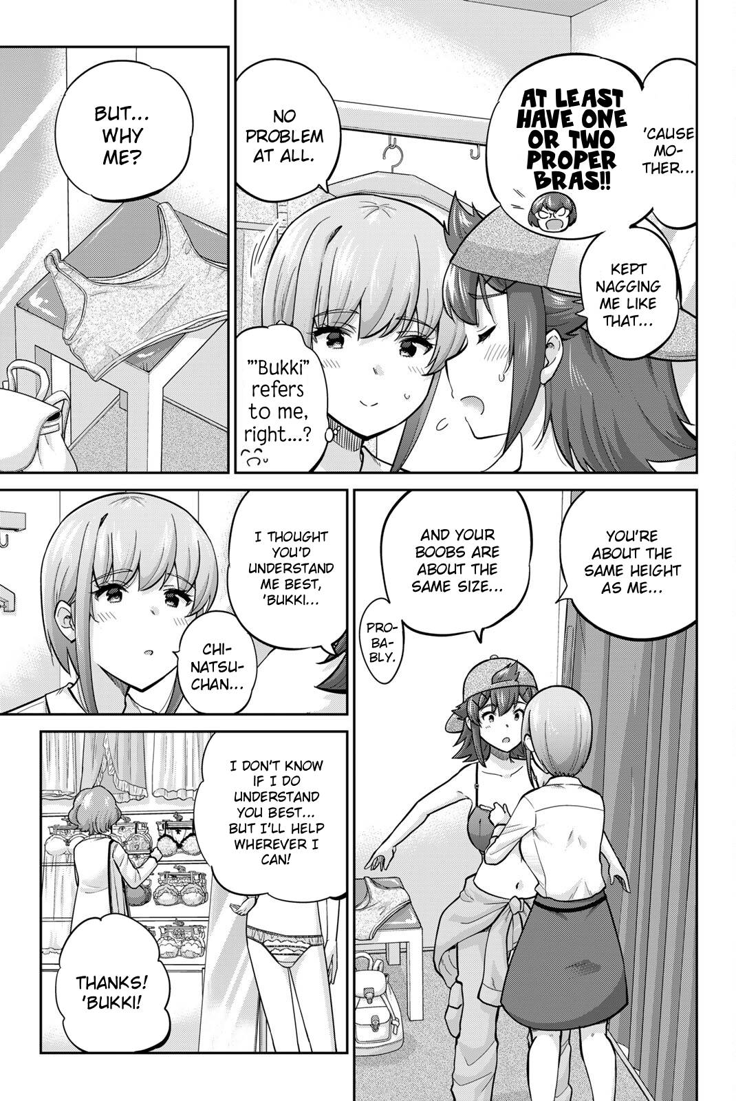 Onegai, Nugashite. Chapter 130 page 3 - Chapter 130: Kotobuki & Chinatsu: Bra Shopping❤️Breast Comparing