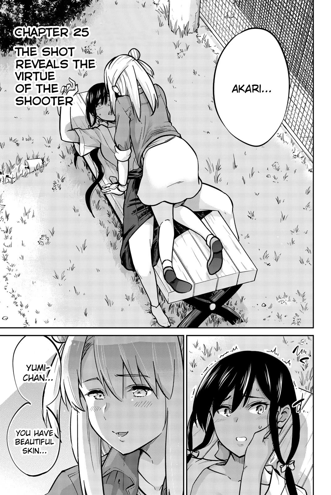 Onegai, Nugashite. Chapter 25 page 1 - Chapter 25: The Shot Reveals the Virtue of the Shooter