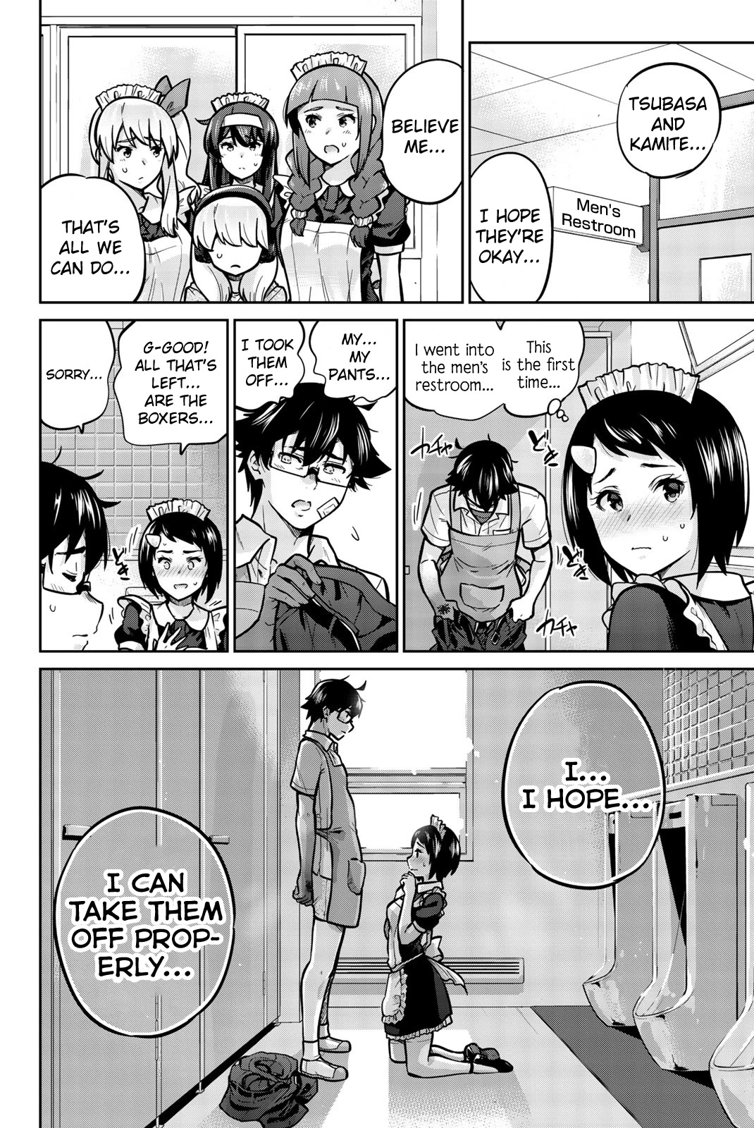 Onegai, Nugashite. Chapter 32 page 6 - Chapter 32: I Can't... Take It All Off...