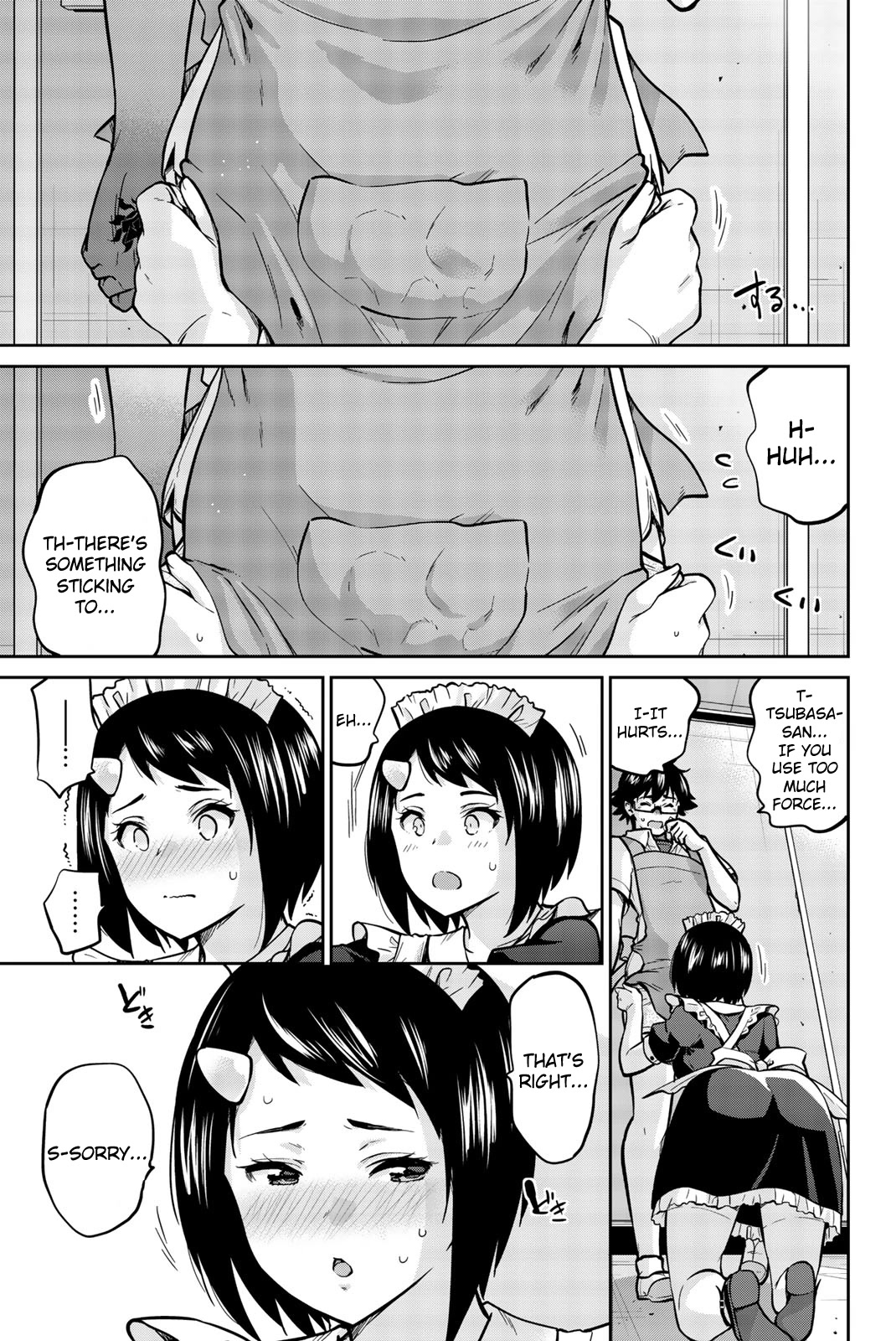 Onegai, Nugashite. Chapter 32 page 9 - Chapter 32: I Can't... Take It All Off...
