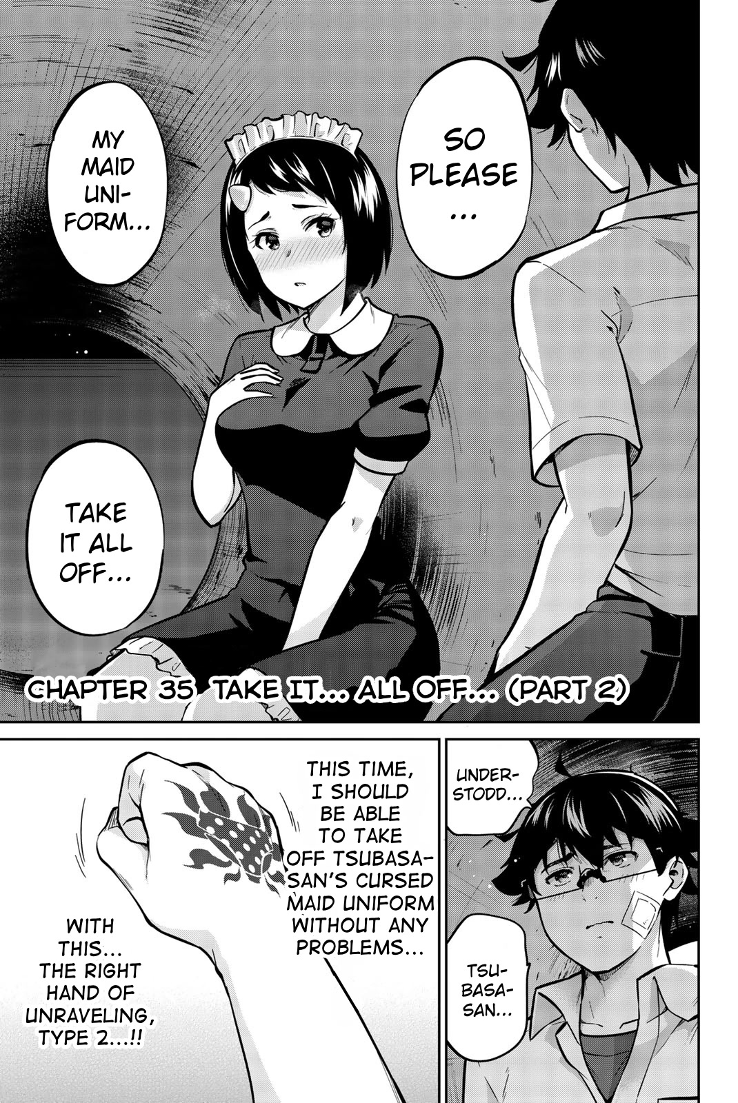 Onegai, Nugashite. Chapter 35 page 1 - Chapter 35: Take It... All Off... (Part 2)