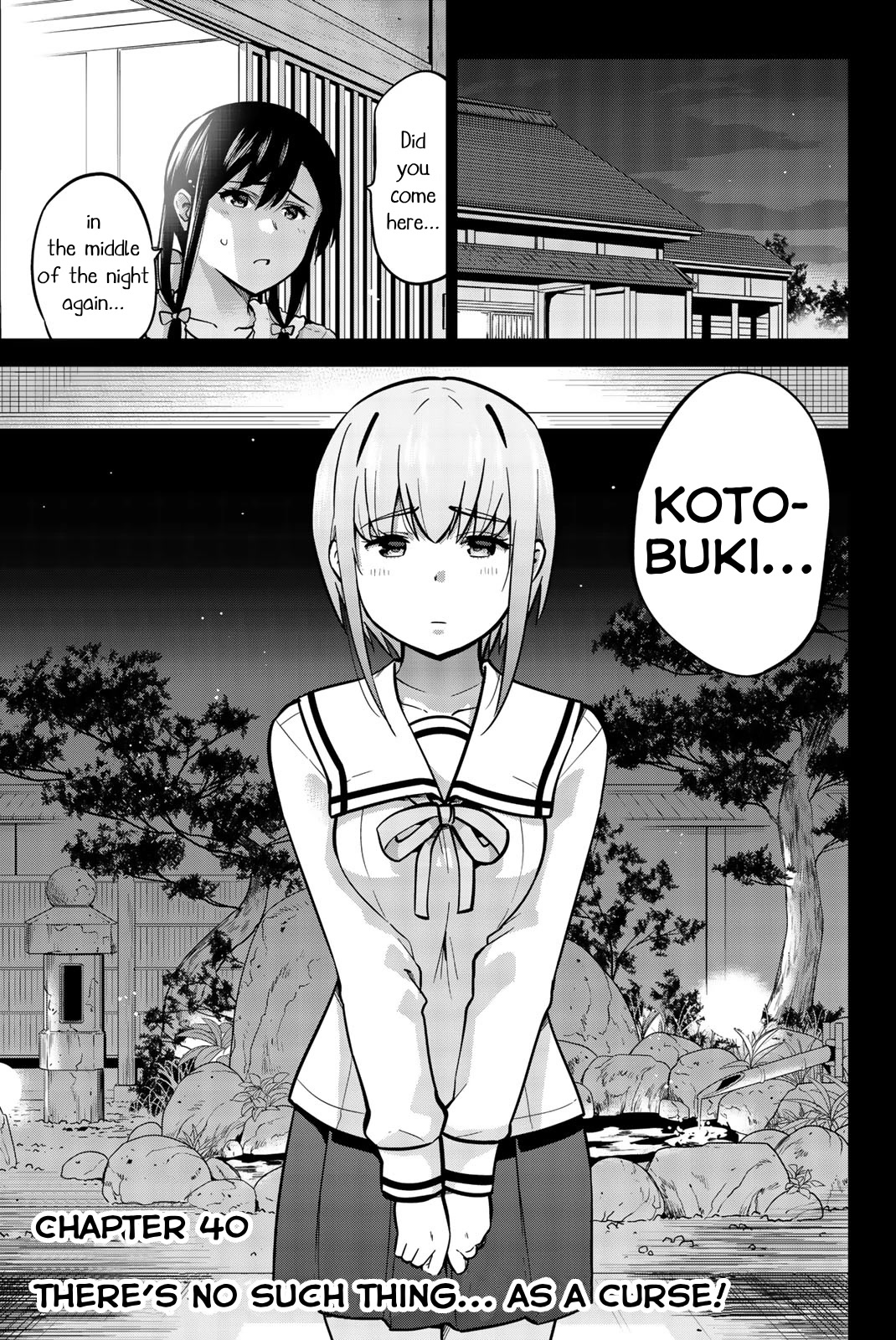 Onegai, Nugashite. Chapter 40 page 1 - Chapter 40: There's No Such Thing... as a Curse!
