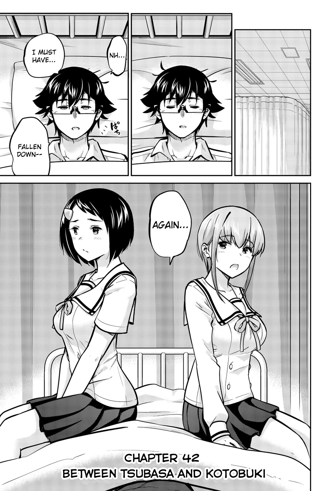 Onegai, Nugashite. Chapter 42 page 1 - Chapter 42: Between Tsubasa and Kotobuki