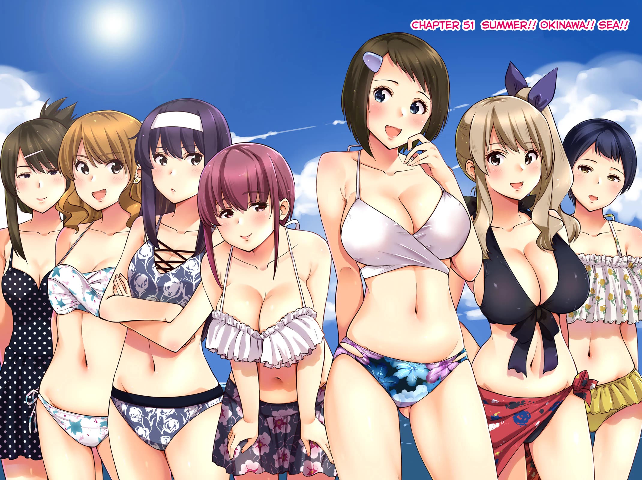 Onegai, Nugashite. Chapter 51 page 2 - Chapter 51: Summer!! Okinawa!! Sea!!