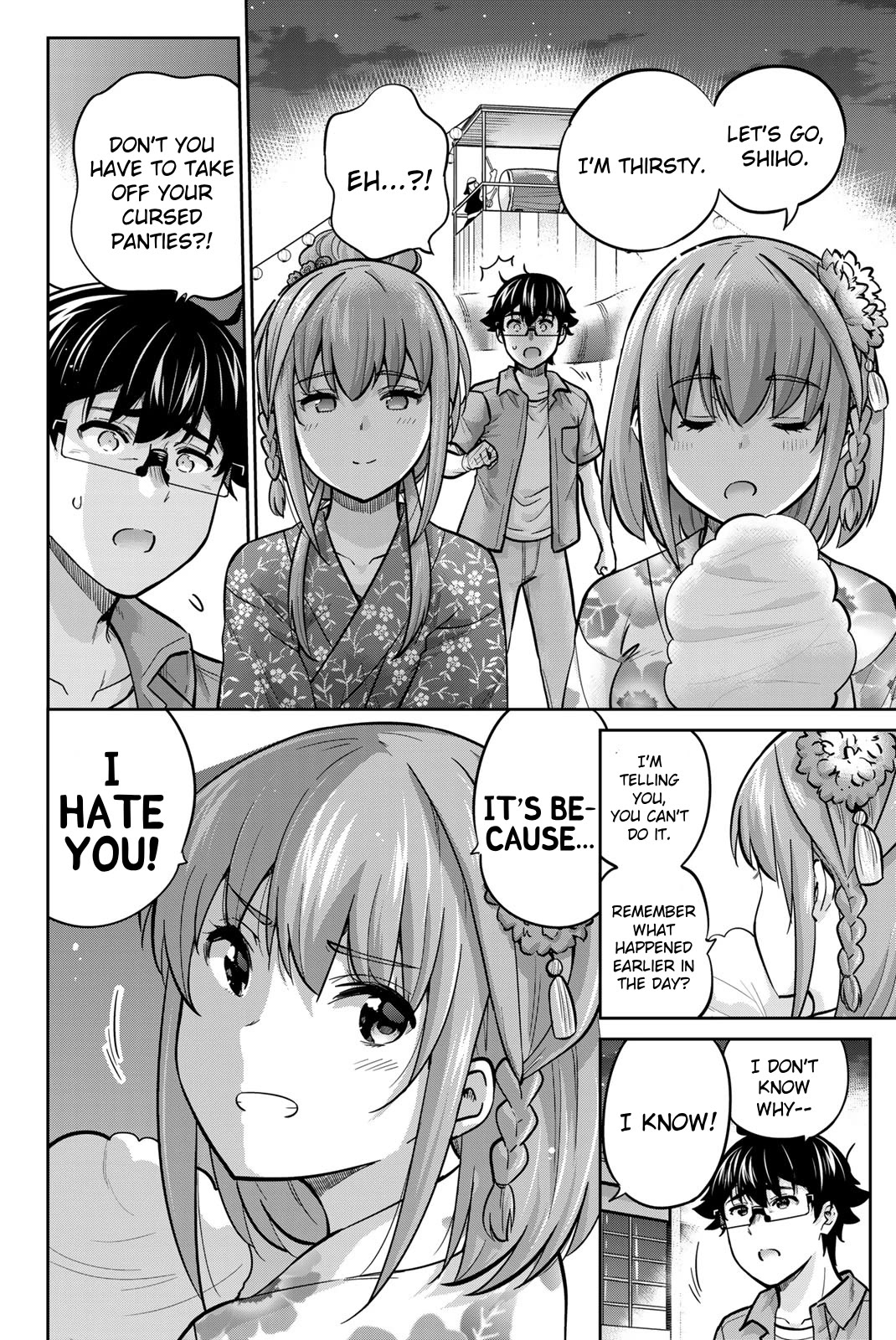 Onegai, Nugashite. Chapter 73 page 4 - Chapter 73: We Can't... Take Them Off Yet...