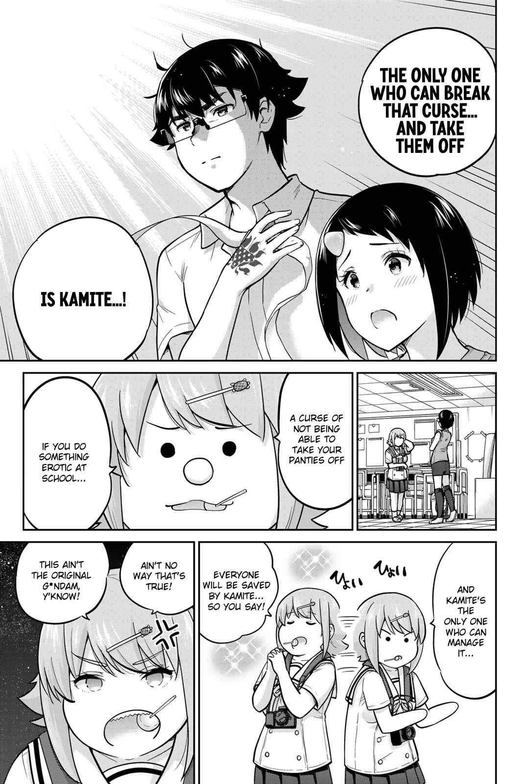 Onegai, Nugashite. Chapter 86 page 9 - Chapter 86: That's Kamite (Part One)
