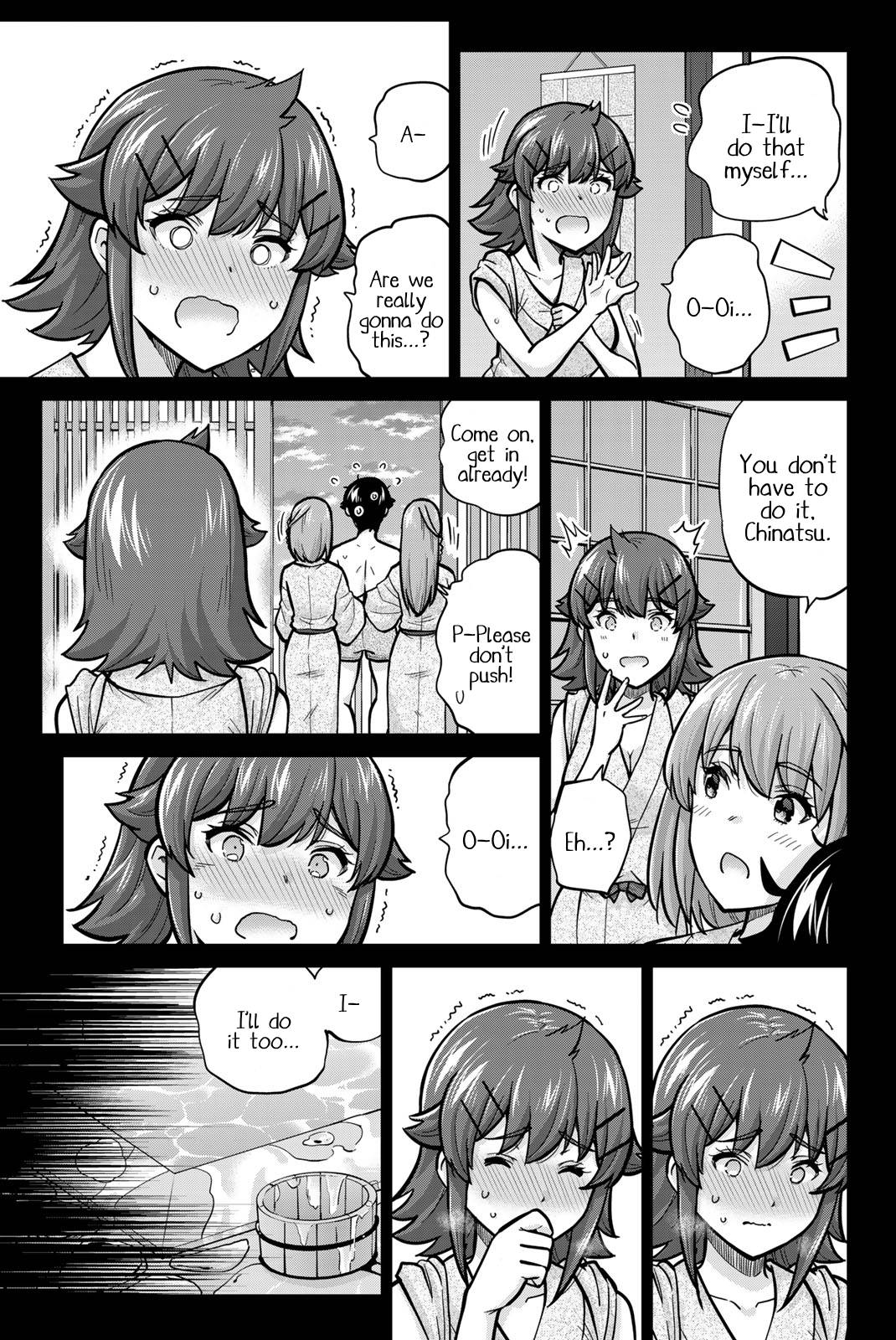 Onegai, Nugashite. Chapter 99 page 11 - Chapter 99: One Guy, Three Girls, One Hot Spring Day Trip