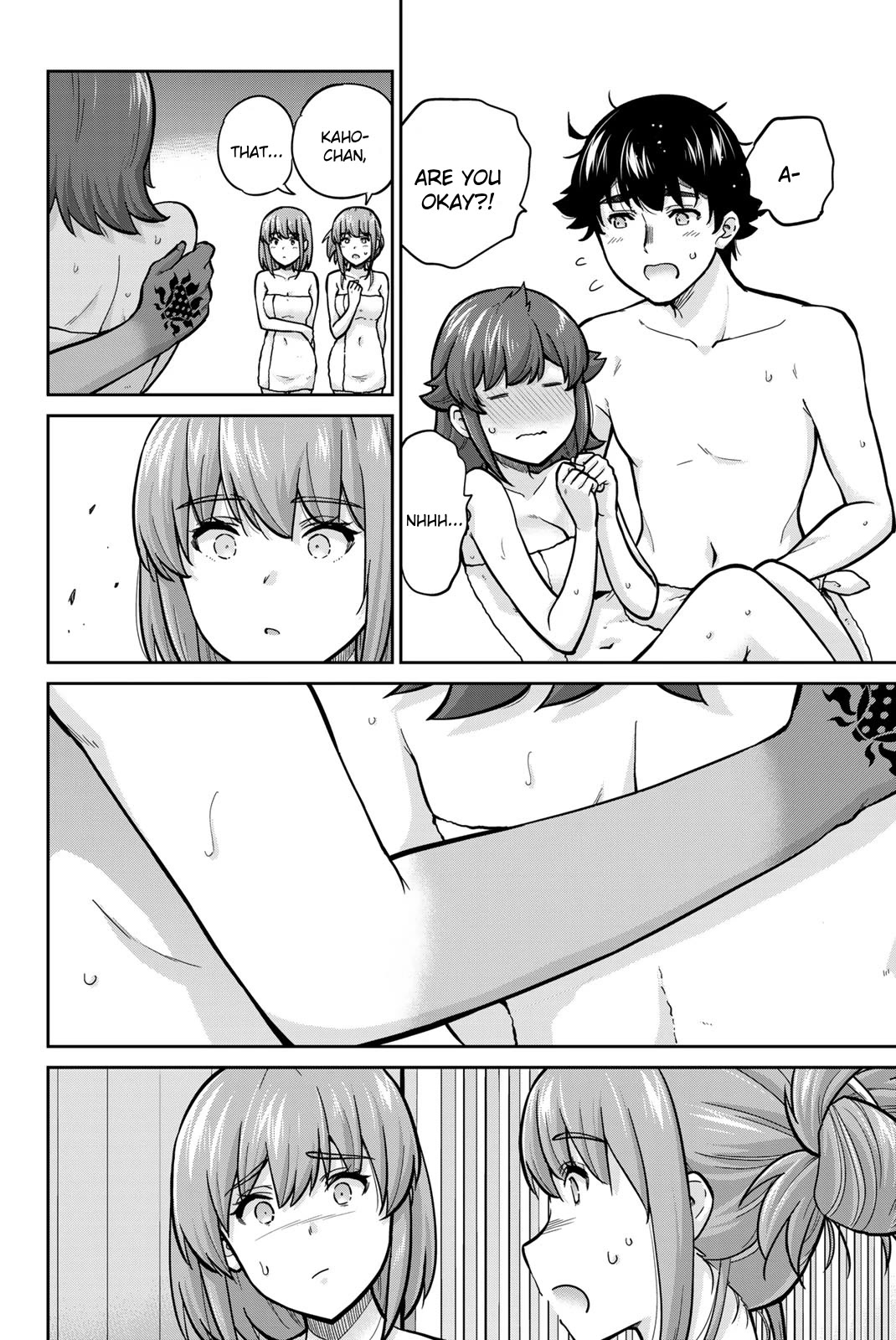 Onegai, Nugashite. Chapter 99 page 18 - Chapter 99: One Guy, Three Girls, One Hot Spring Day Trip