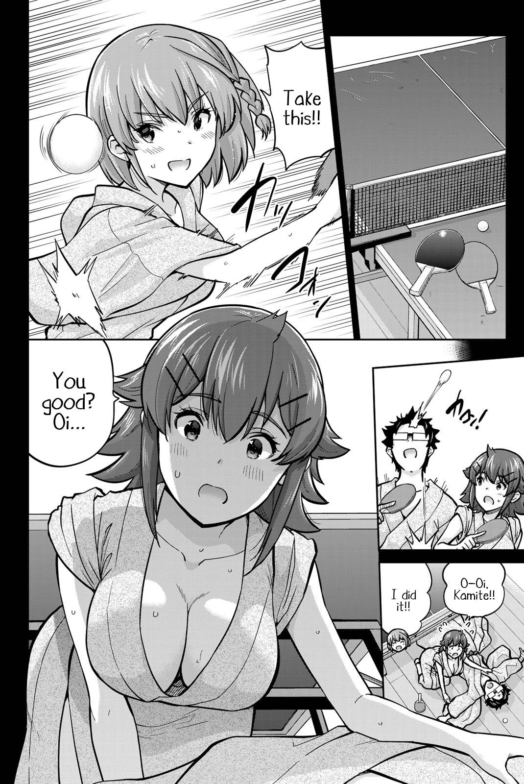 Onegai, Nugashite. Chapter 99 page 6 - Chapter 99: One Guy, Three Girls, One Hot Spring Day Trip