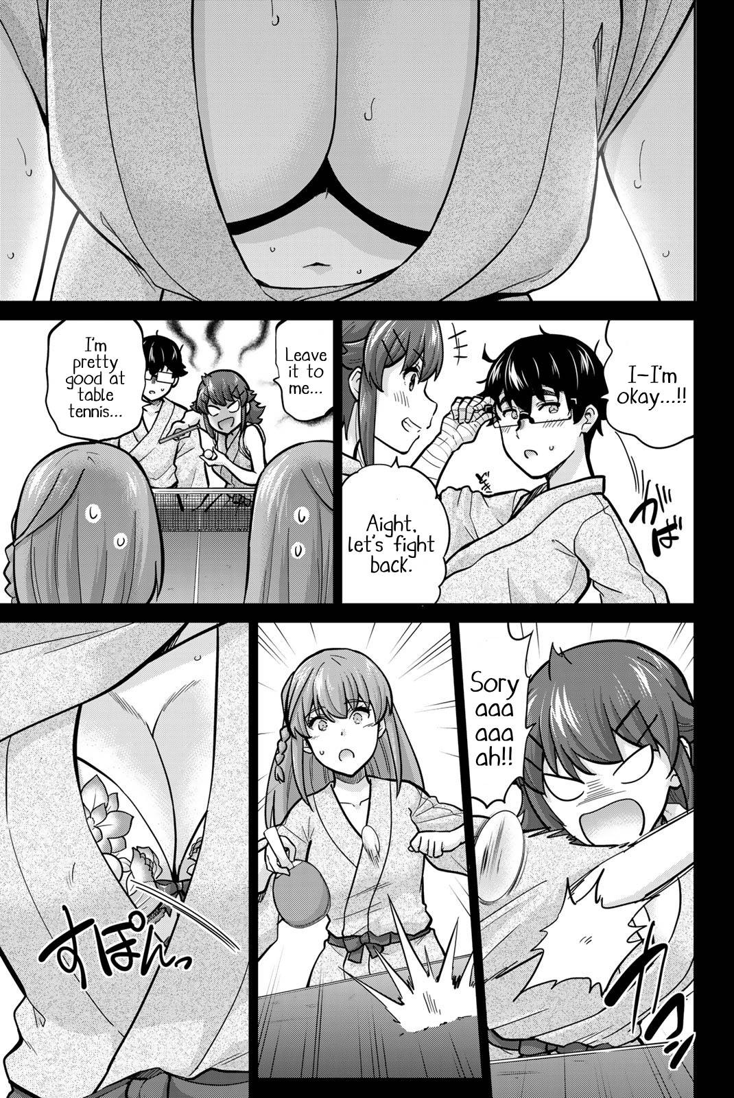 Onegai, Nugashite. Chapter 99 page 7 - Chapter 99: One Guy, Three Girls, One Hot Spring Day Trip