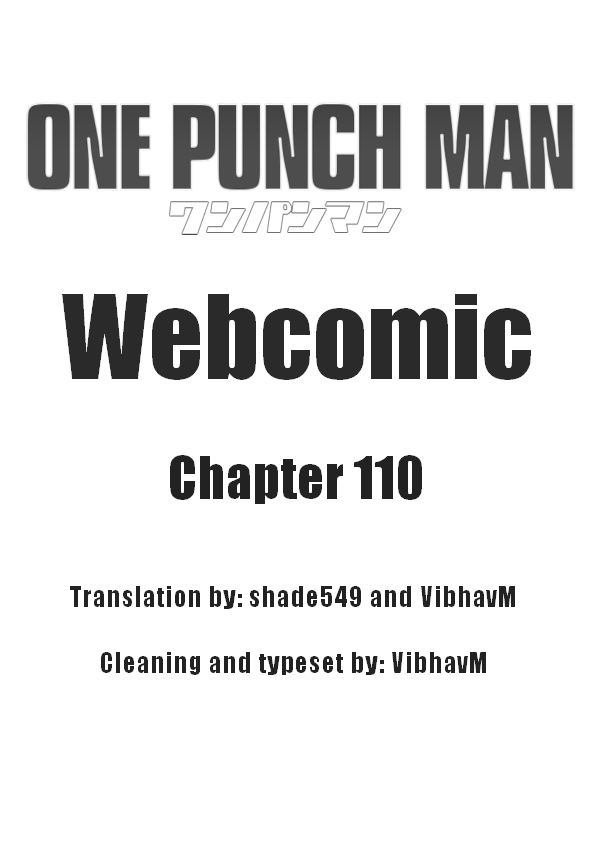 Onepunch-Man (ONE) Chapter 110 page 1 - Chapter 110