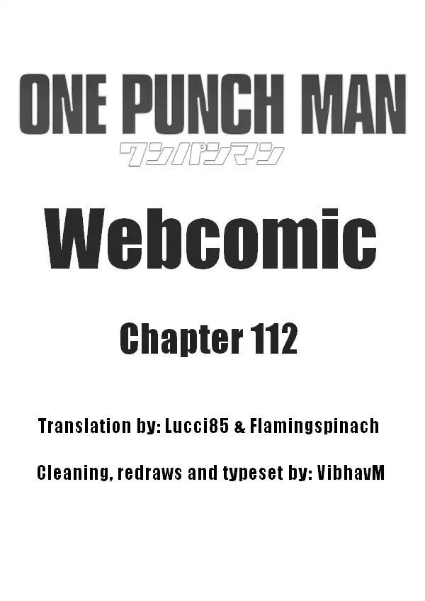 Onepunch-Man (ONE) Chapter 112 page 1 - Chapter 112