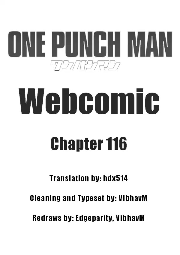 Onepunch-Man (ONE) Chapter 116 page 1 - Chapter 116