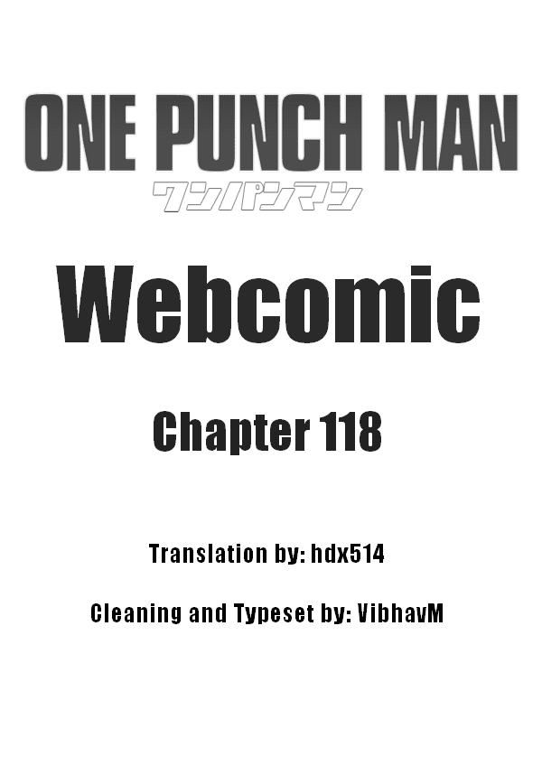 Onepunch-Man (ONE) Chapter 118 page 1 - Chapter 118