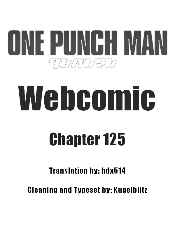 Onepunch-Man (ONE) Chapter 125 page 1 - Chapter 125