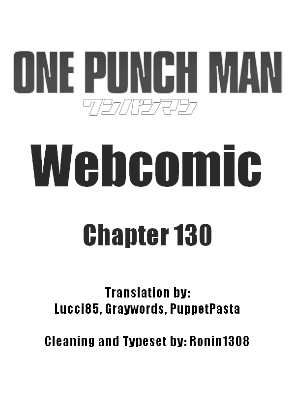 Onepunch-Man (ONE) Chapter 130 page 1 - Chapter 130