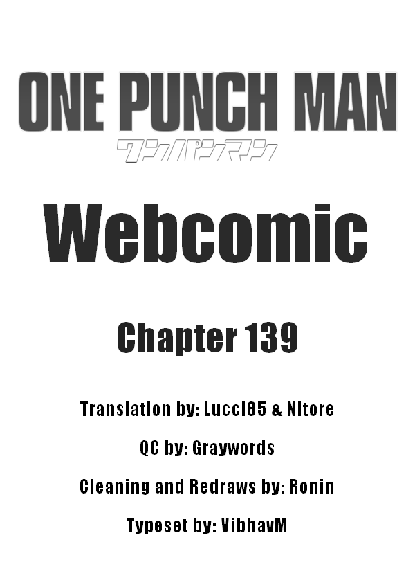 Onepunch-Man (ONE) Chapter 139 page 1 - Chapter 139