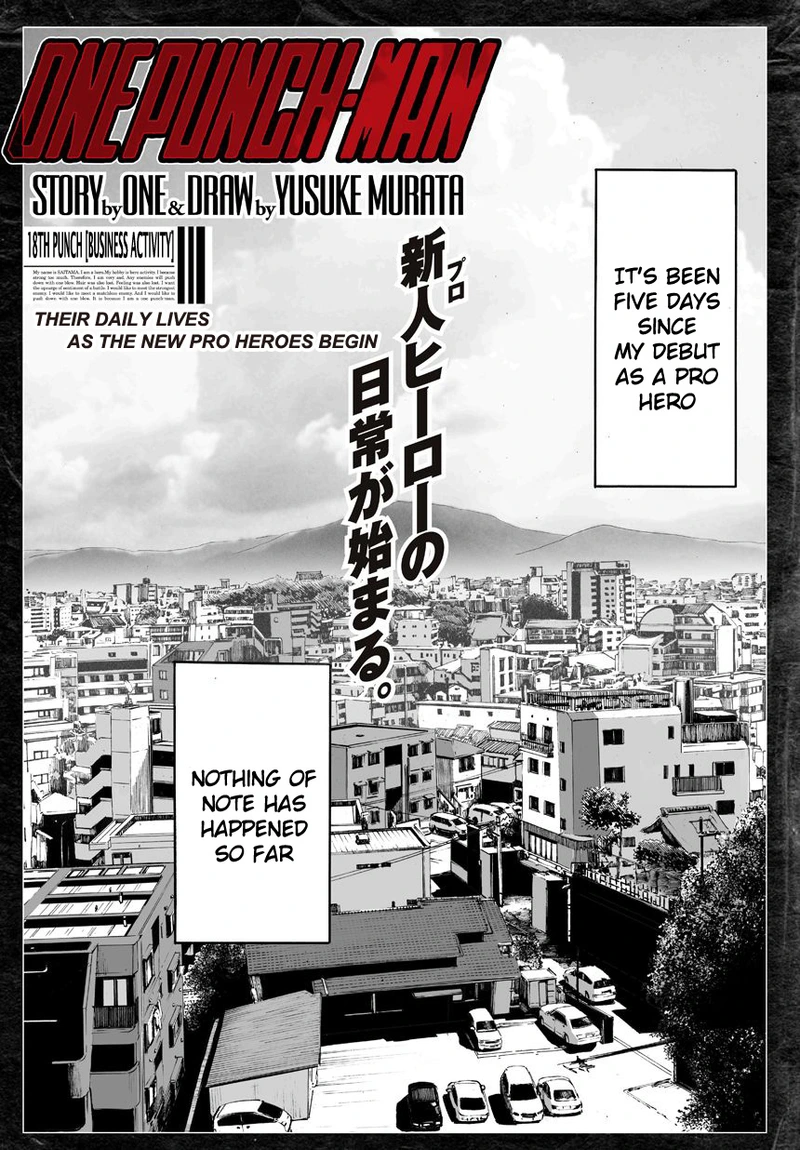 Onepunch-Man Chapter 18 page 1 - Chapter 18: Business Activity