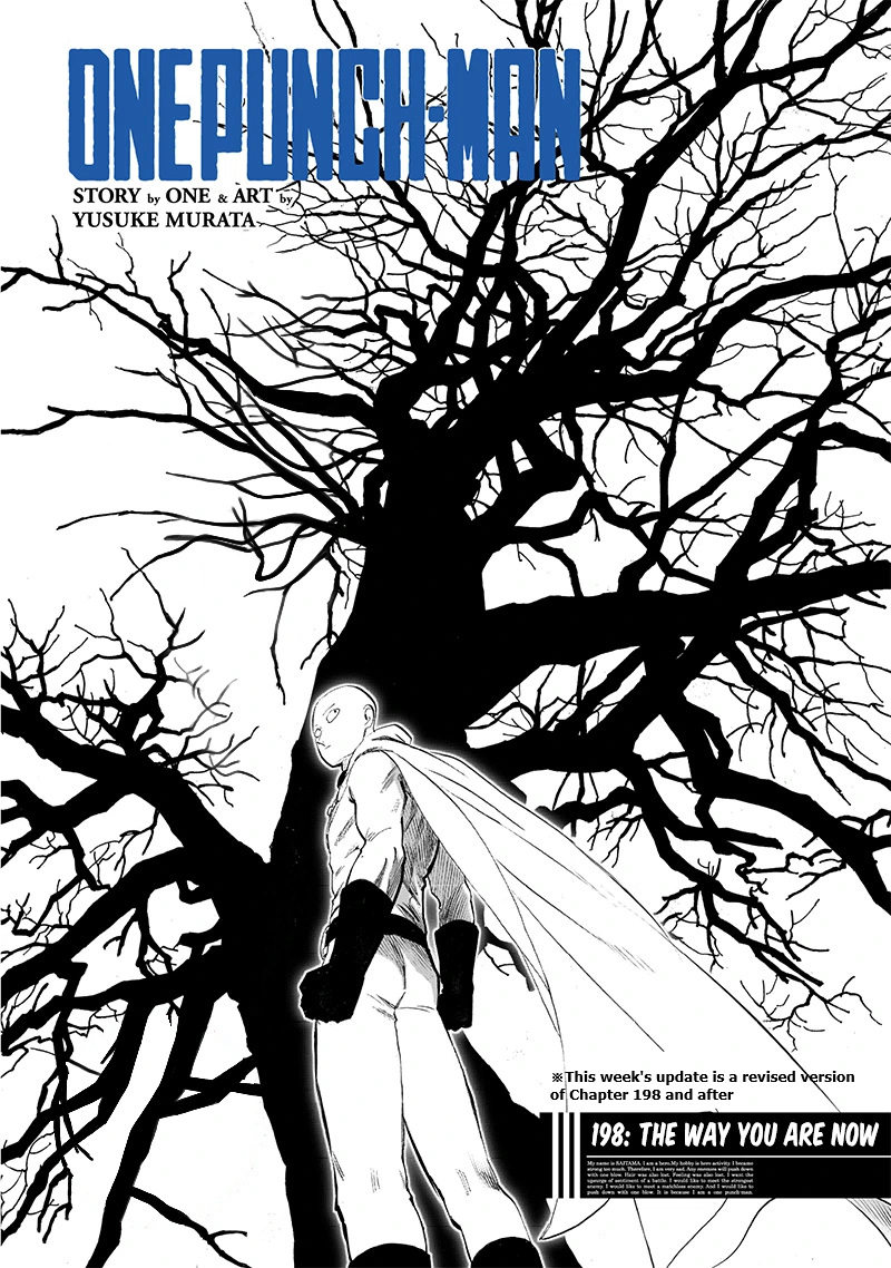 Onepunch-Man Chapter 198 page 1 - Chapter 198: The Way You Are Now