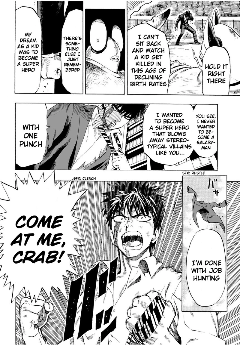 Onepunch-Man Chapter 2 page 14 - Chapter 2: Crab and Job Hunting