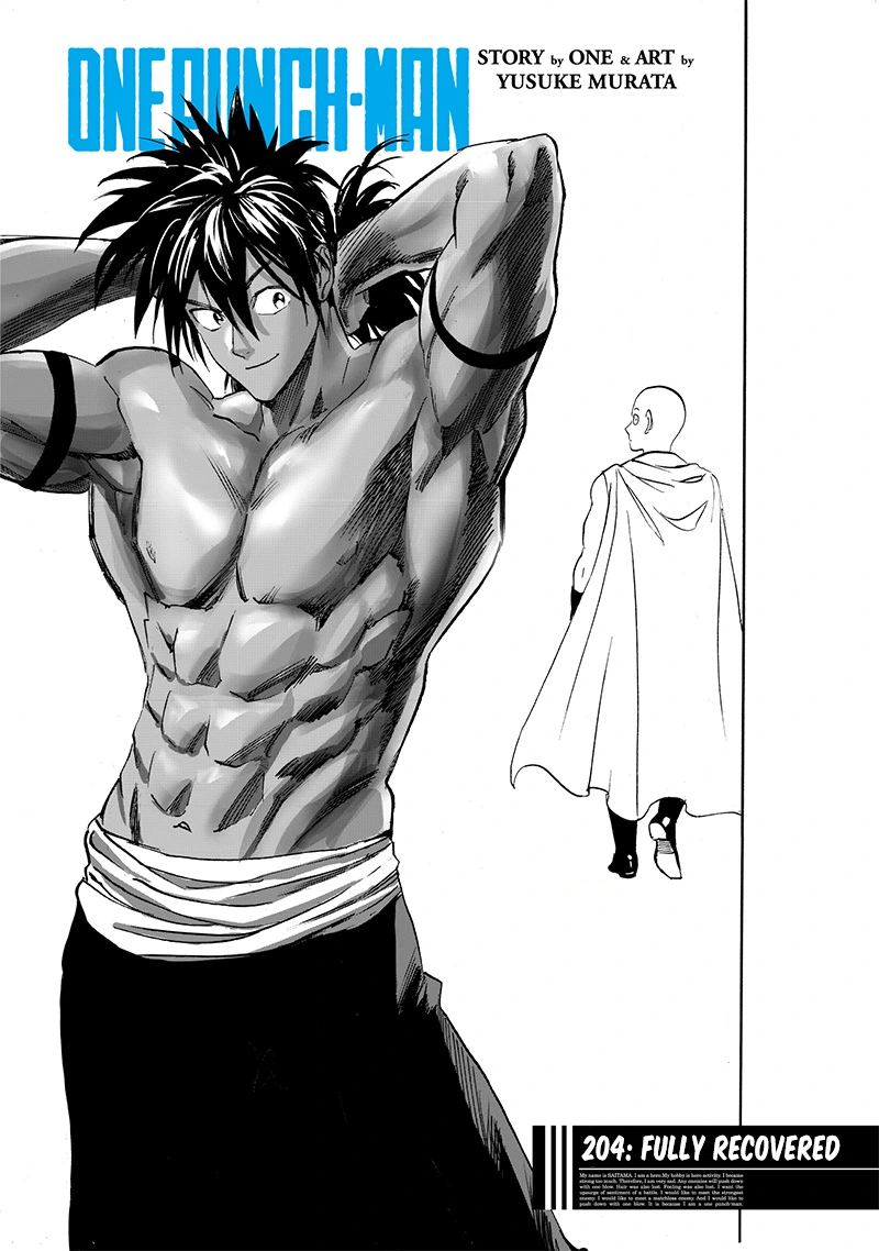Onepunch-Man Chapter 204 page 1 - Chapter 204: Fully Recovered