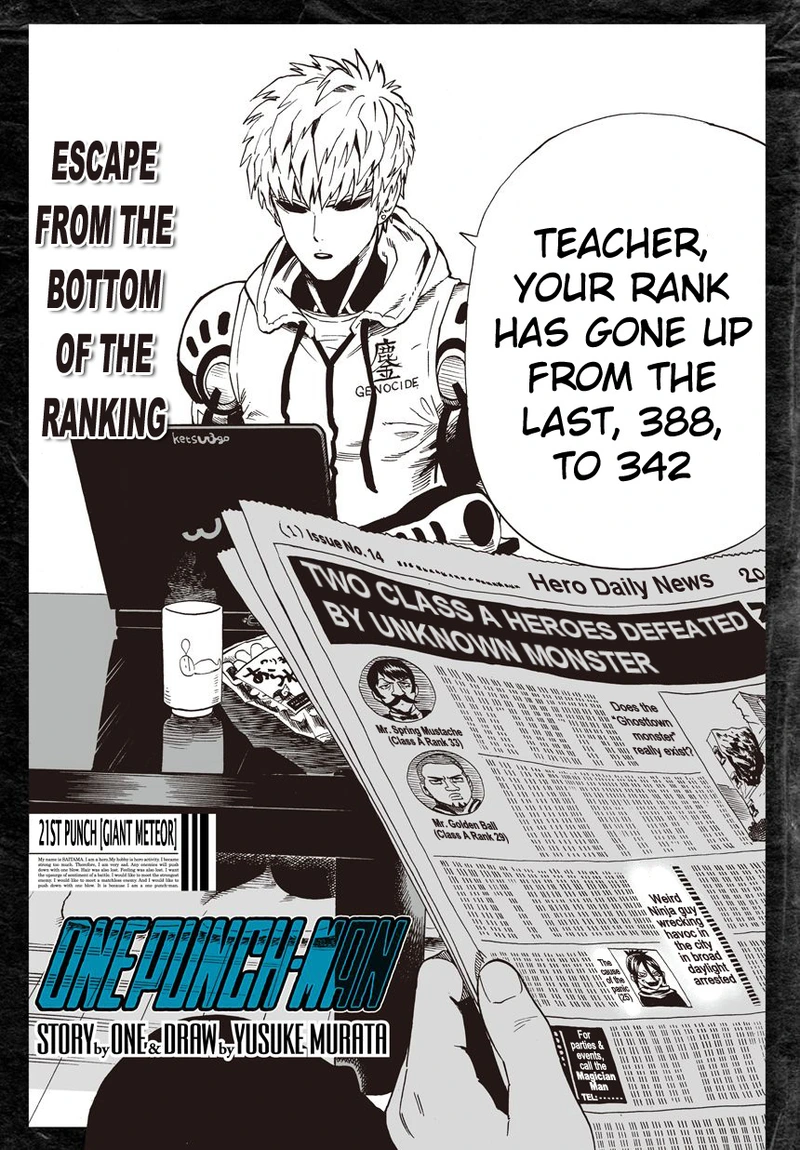 Onepunch-Man Chapter 21 page 1 - Chapter 21: Giant Meteor