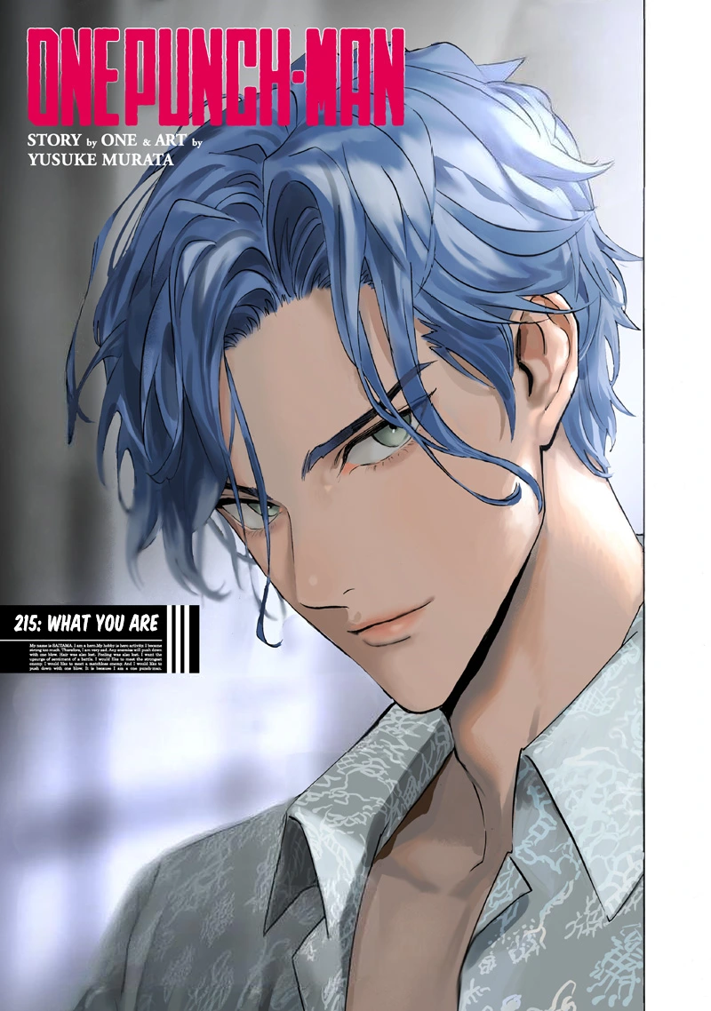Onepunch-Man Chapter 215 page 1 - Chapter 215: What You Are