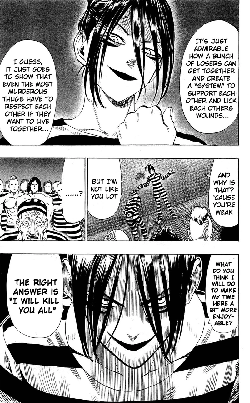 Onepunch-Man Chapter 24.5 page 15 - Chapter 24.5: Prison | Volume 4 Extras