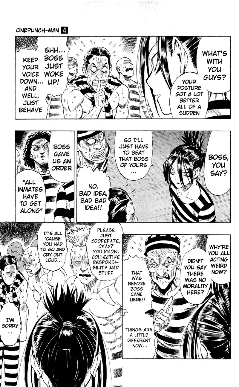 Onepunch-Man Chapter 24.5 page 20 - Chapter 24.5: Prison | Volume 4 Extras
