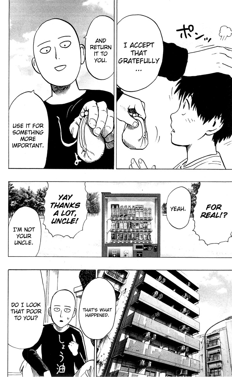 Onepunch-Man Chapter 29.5 page 26 - Chapter 29.5: What Can't Be Bought | Volume 5 Extras
