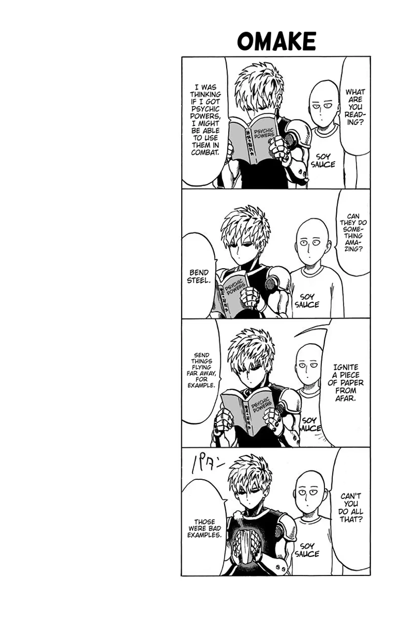 Onepunch-Man Chapter 34.5 page 26 - Chapter 34.5: Salmon | Volume 6 Extras