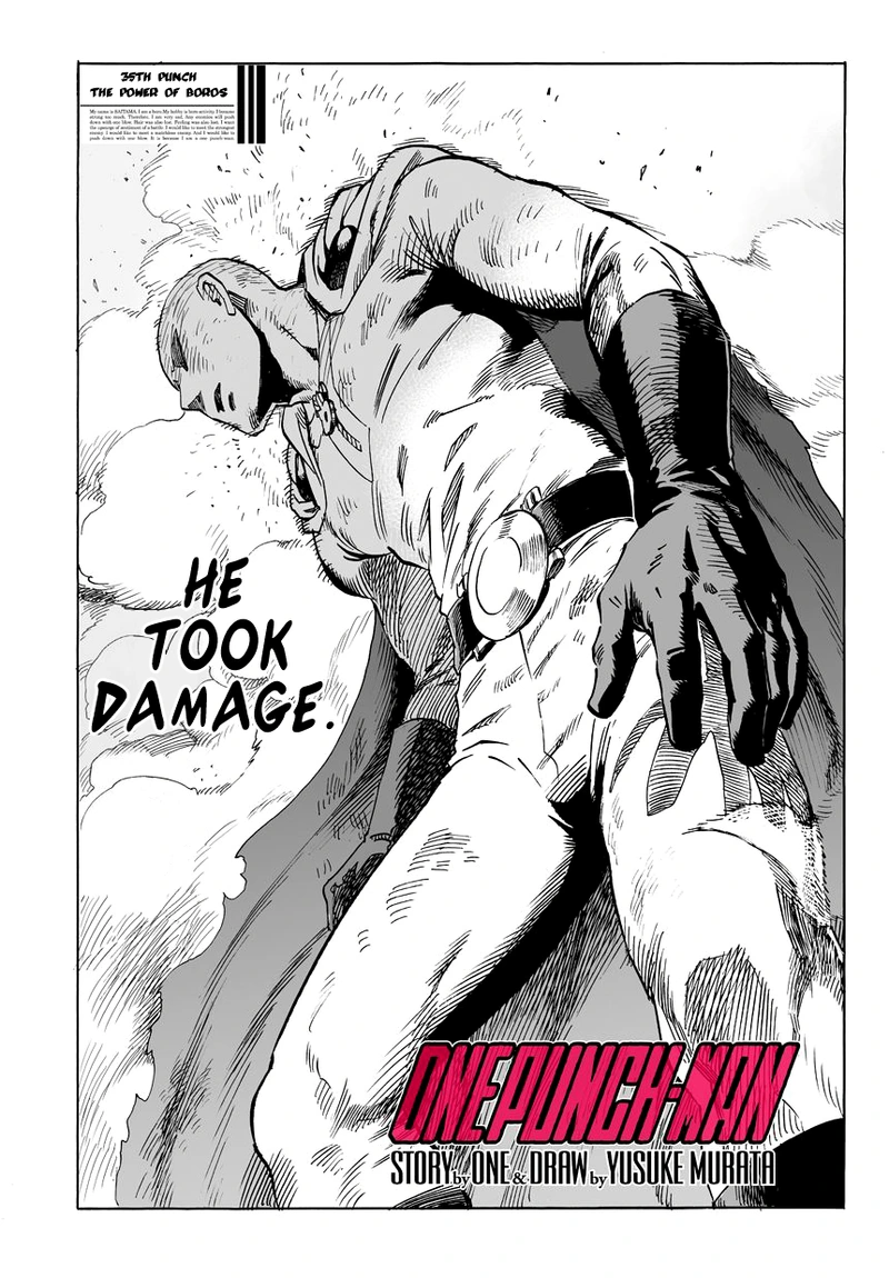 Onepunch-Man Chapter 36 page 1 - Chapter 36: The Power of Boros