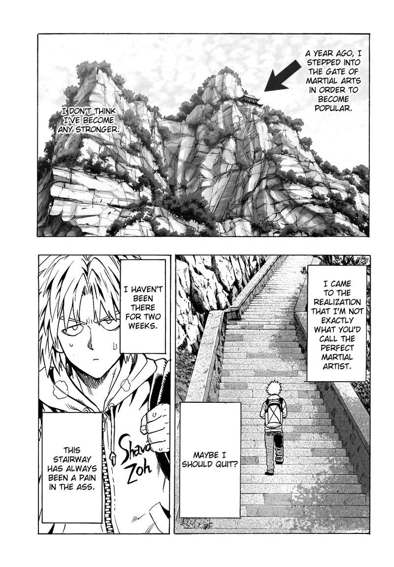 Onepunch-Man Chapter 37.7 page 1 - Chapter 37.7: Recollection Of A Most Sincere Apprentice | Volume 7 Extras