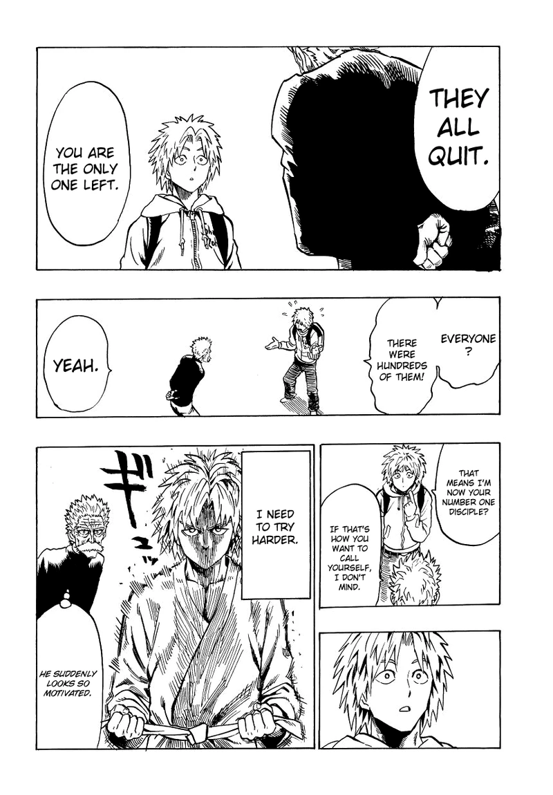 Onepunch-Man Chapter 37.7 page 4 - Chapter 37.7: Recollection Of A Most Sincere Apprentice | Volume 7 Extras