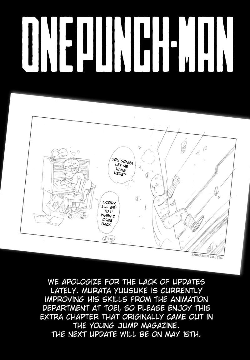 Onepunch-Man Chapter 37.8 page 1 - Chapter 37.8: Pork Cutlet Bowl | Volume 7 Extras