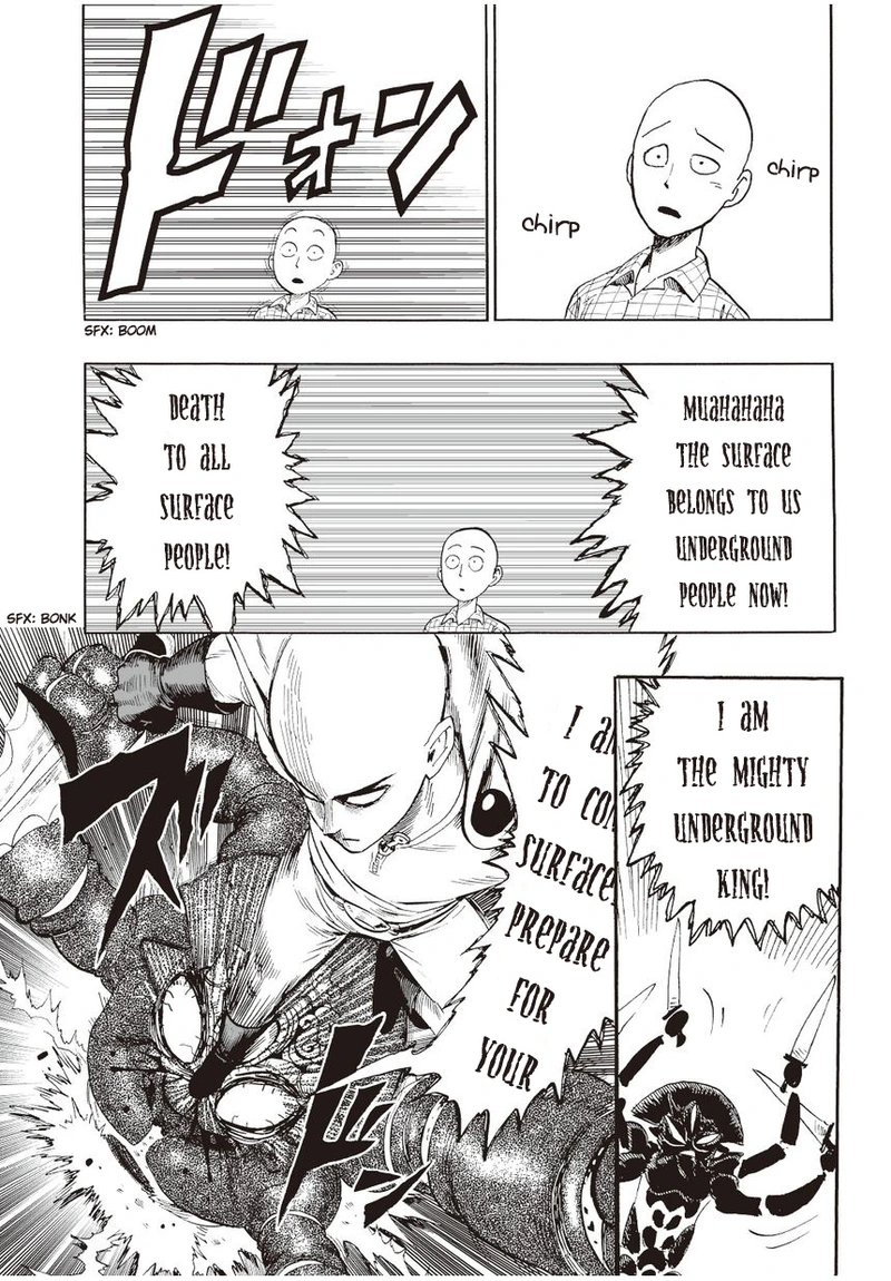 Onepunch-Man Chapter 4 page 18 - Chapter 4: Dark Undergrounders