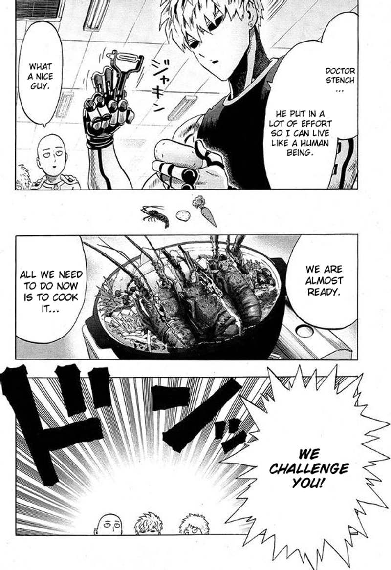 Onepunch-Man Chapter 40.7 page 10 - Chapter 40.7: Lobster | Volume 8 Extras
