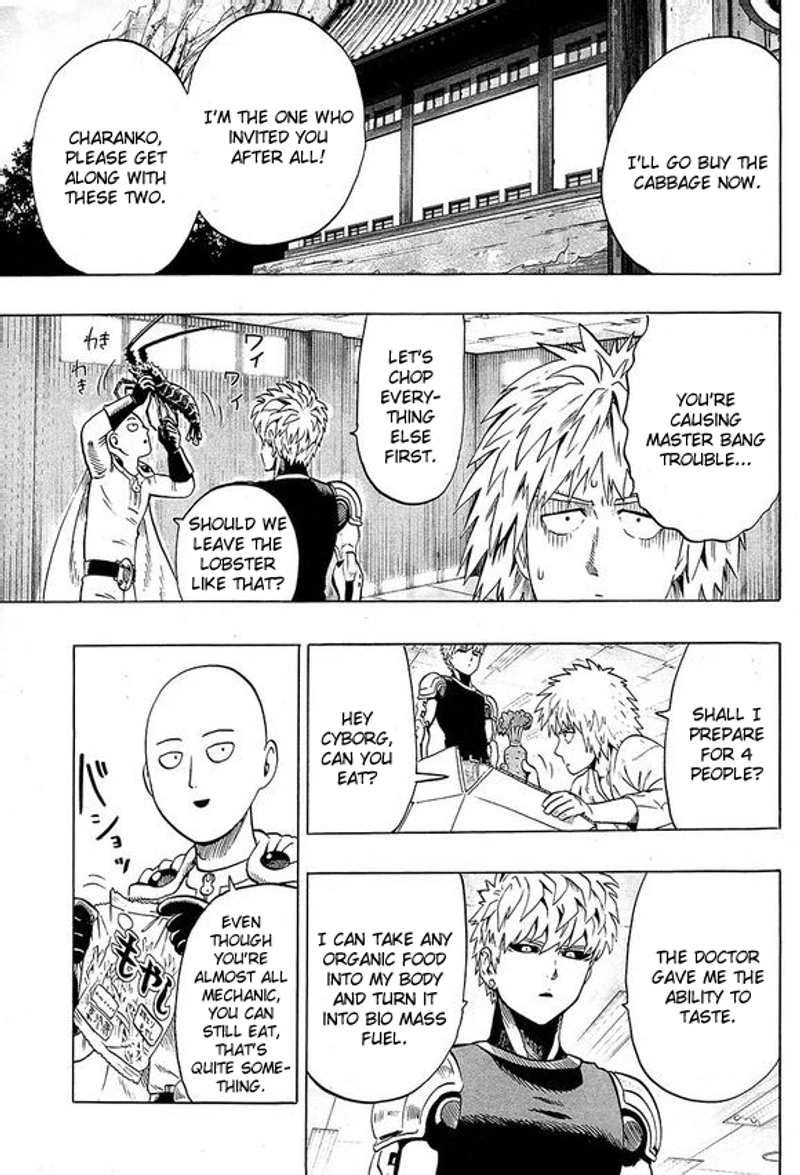 Onepunch-Man Chapter 40.7 page 9 - Chapter 40.7: Lobster | Volume 8 Extras