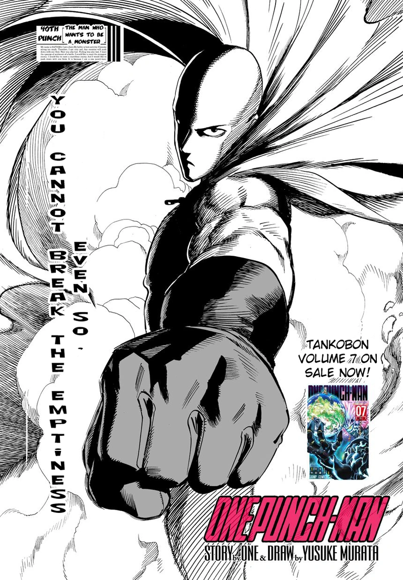 Onepunch-Man Chapter 41 page 1 - Chapter 41: The Man Who Wants To Be A Monster