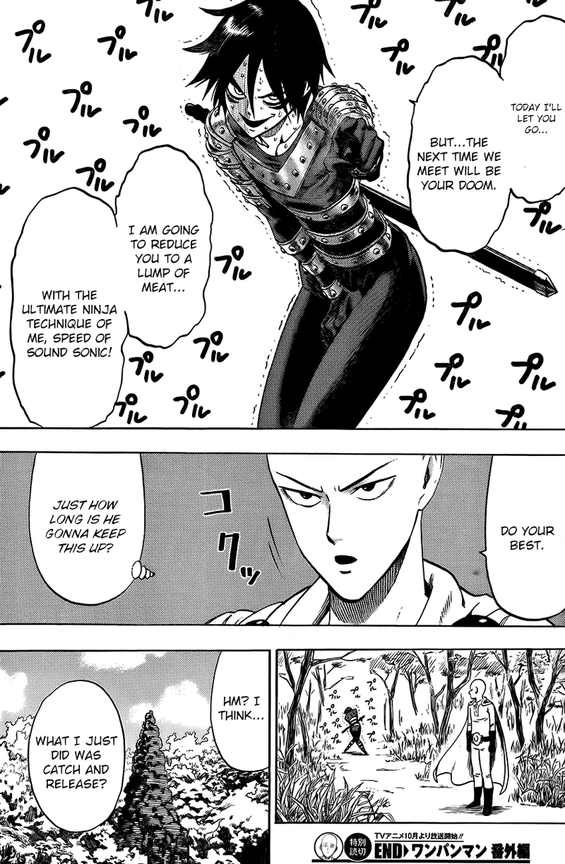 Onepunch-Man Chapter 47.6 page 13 - Chapter 47.6: Catch & Smash | Volume 9 Extras