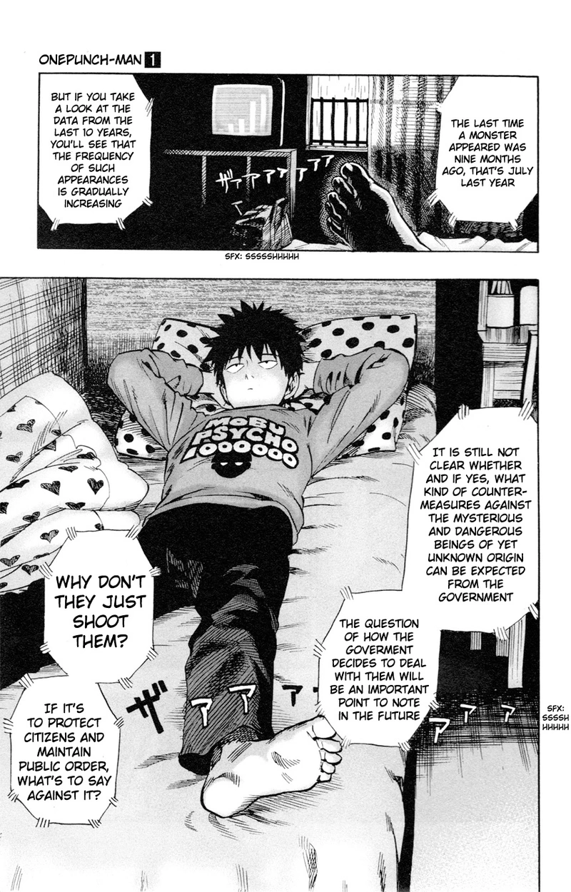 Onepunch-Man Chapter 8.5 page 7 - Chapter 8.5: 200 Yen | Volume 1 Extras