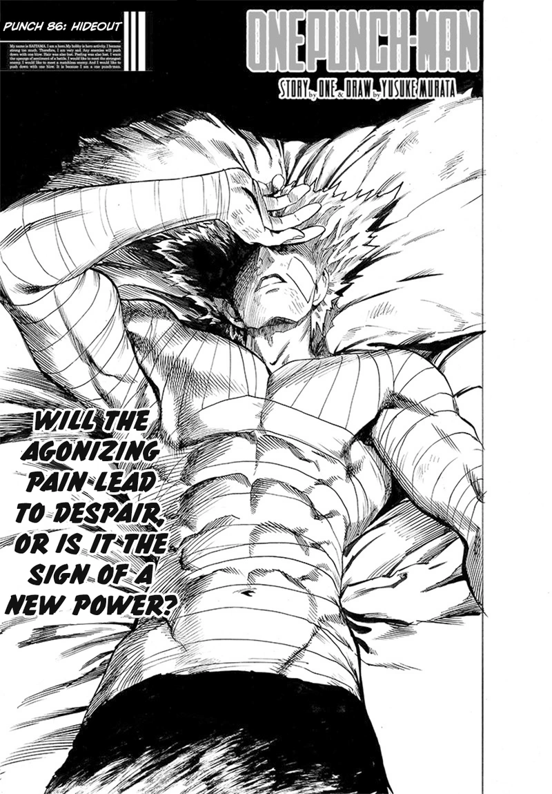 Onepunch-Man Chapter 86 page 1 - Chapter 86: Hideout