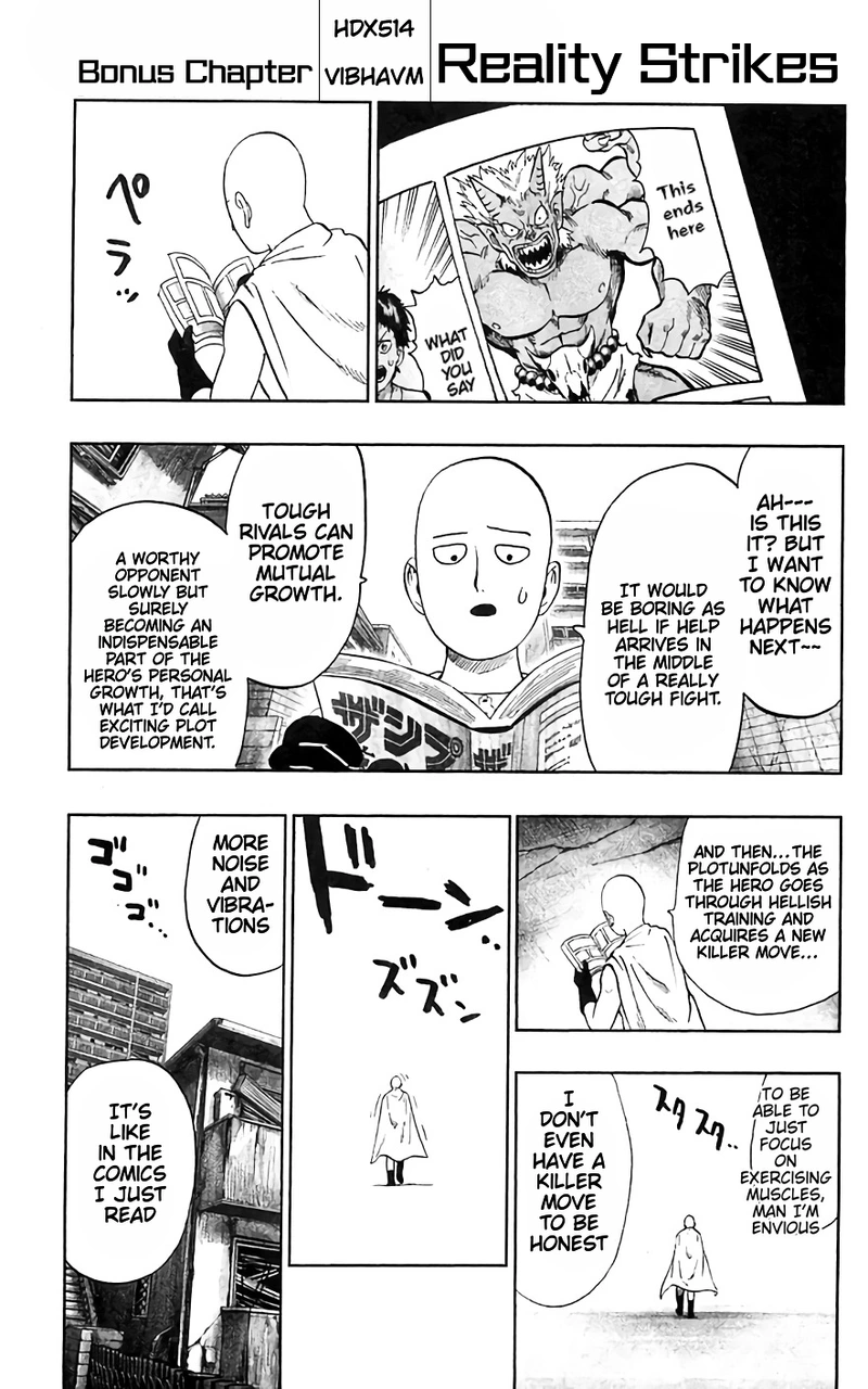 Onepunch-Man Chapter 92.5 page 3 - Chapter 92.5: Reality Punch | Volume 19 Extras