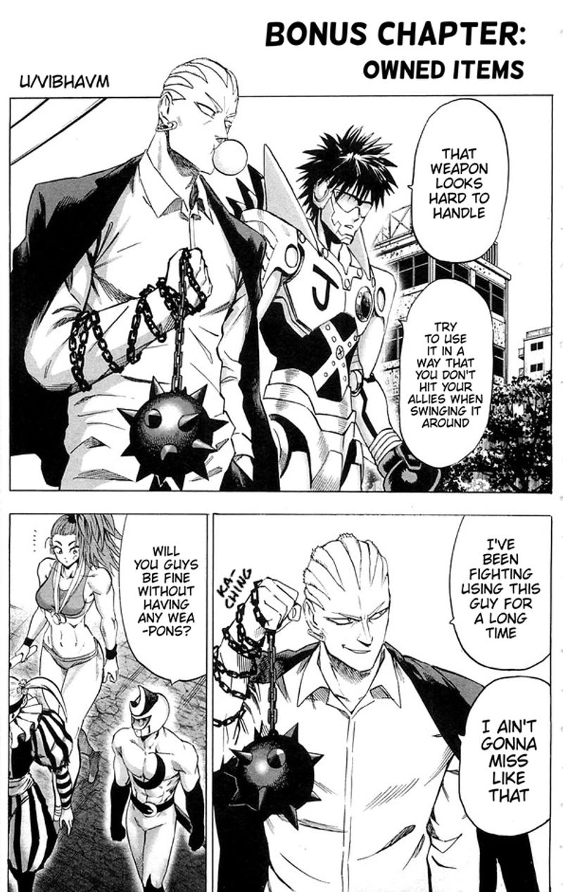 Onepunch-Man Chapter 94.5 page 3 - Chapter 94.5: Owned Items | Volume 20 Extras