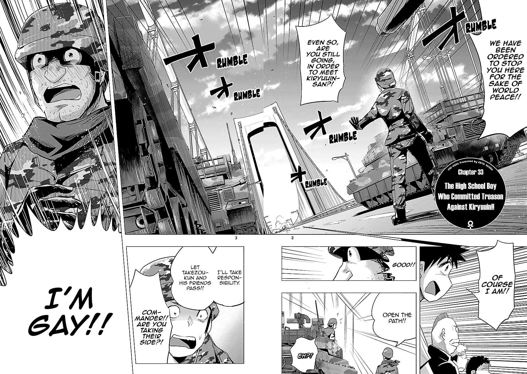 Onideka Chapter 33 page 3 - Chapter 33: The High School Boy Who Committed Treason Against Kiryuuin!!
