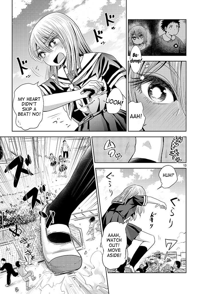 Onideka Chapter 4 page 12 - Chapter 4: Shocking! The Giant, Beautiful High School Girl (Monster)