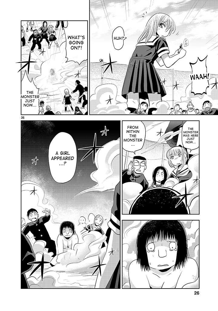 Onideka Chapter 4 page 25 - Chapter 4: Shocking! The Giant, Beautiful High School Girl (Monster)