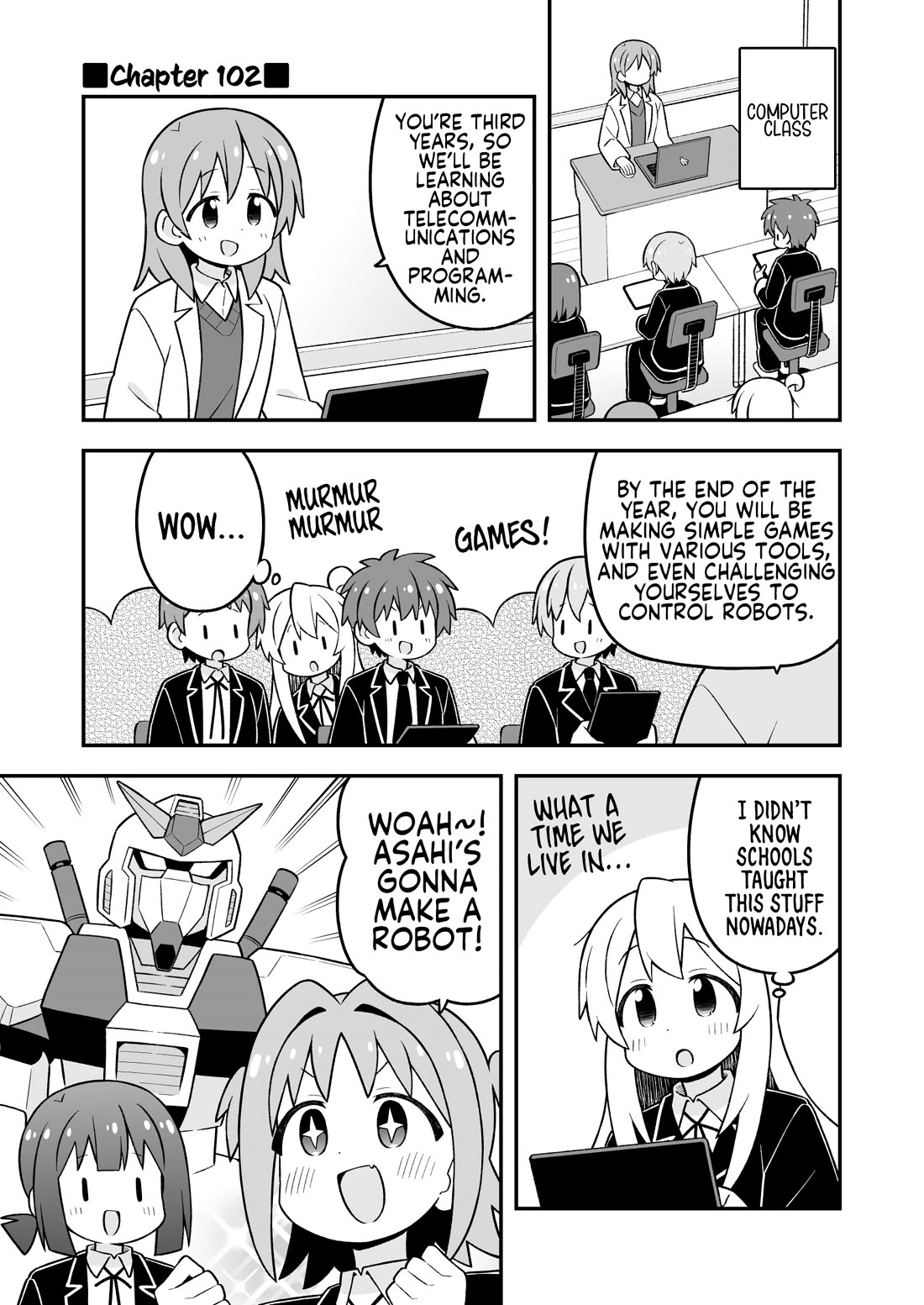 Onii-chan is done for Chapter 102 page 1 - Chapter 102: Mahiro and a Technological Nightmare