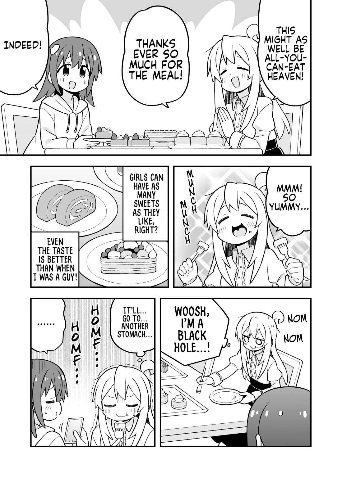 Onii-chan is done for Chapter 103 page 5 - Chapter 103: Mahiro and Heaven or Hell