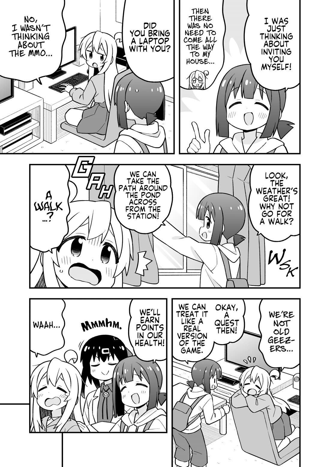 Onii-chan is done for Chapter 105 page 3 - Chapter 105: Mahiro and an Offline Adventure